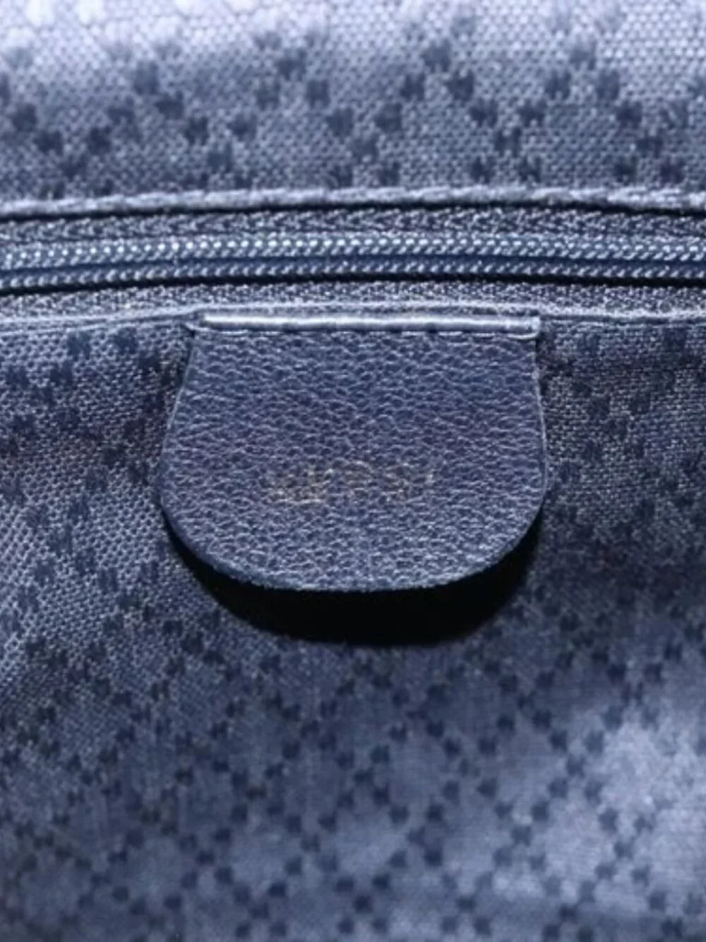 GUCCI Bamboo Backpack Suede Black Gold Auth ep14563